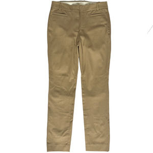 J.Crew Stretch Mid Rise Straight Leg Dress Pants Tan 0